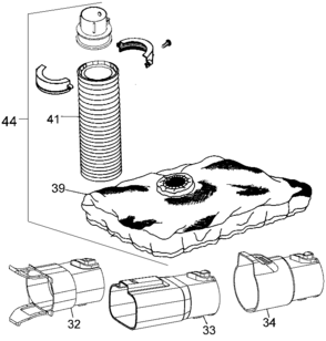 Default Diagram and Parts List for BV-006L Type 2 Black and Decker Leaf Blower / Vacuum